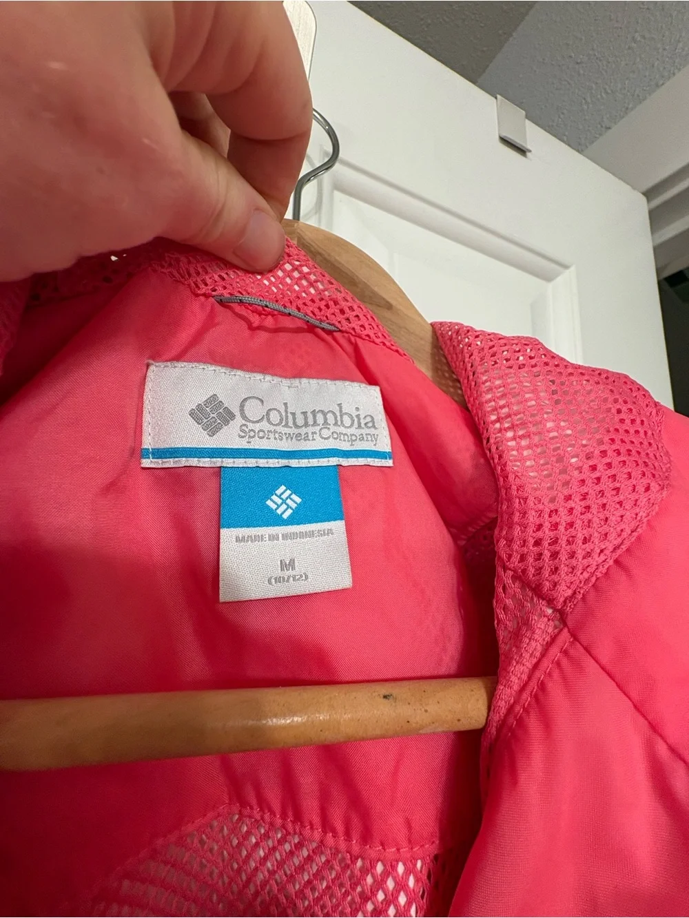 Columbia Arcadia Coral Hooded Waterproof Rain Jacket | Youth Medium (10-12)